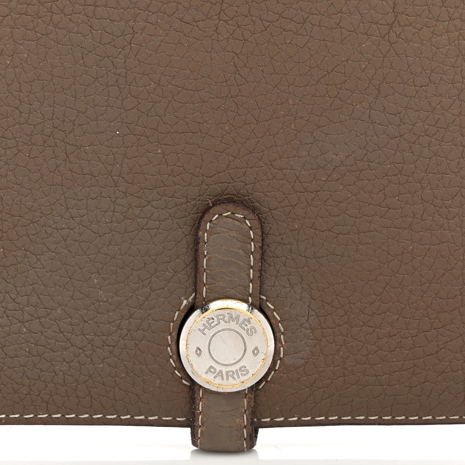 Hermes Togo Dogon Duo Wallet Etoupe 11 of 12