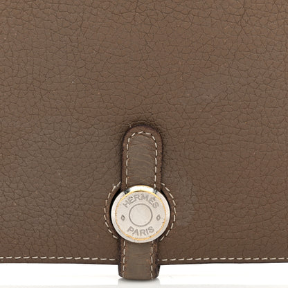 Hermes Togo Dogon Duo Wallet Etoupe 11 of 12