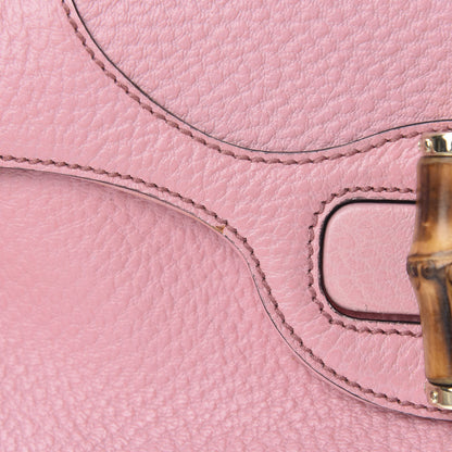 Gucci Pebbled Calfskin Bamboo Chain Bag Pink 11 of 12