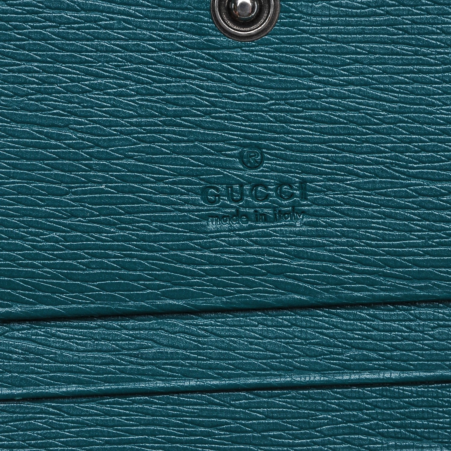 Gucci Shangai Calfskin Blooms Print Card Case Wallet Clear Bright Emerald Multicolor 5 of 6