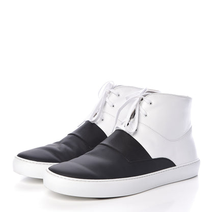 Chanel Calfskin Mens High Top Sneakers 45 Black 3 of 12