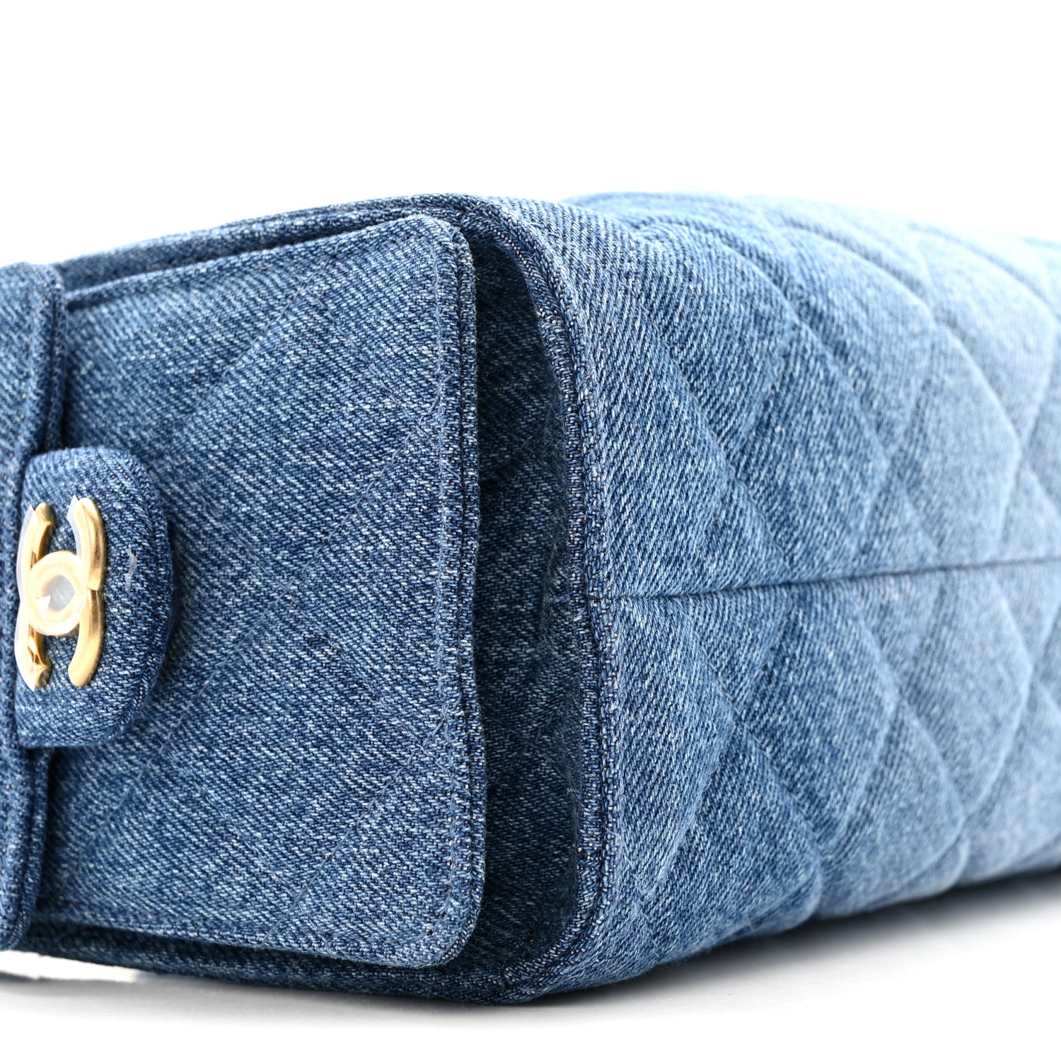 Chanel Washed Denim Quilted Mini Chanel 25 Handbag Blue 9 of 11