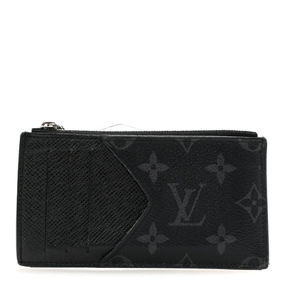 Louis Vuitton Taigarama Coin Card Holder Black 1 of 6