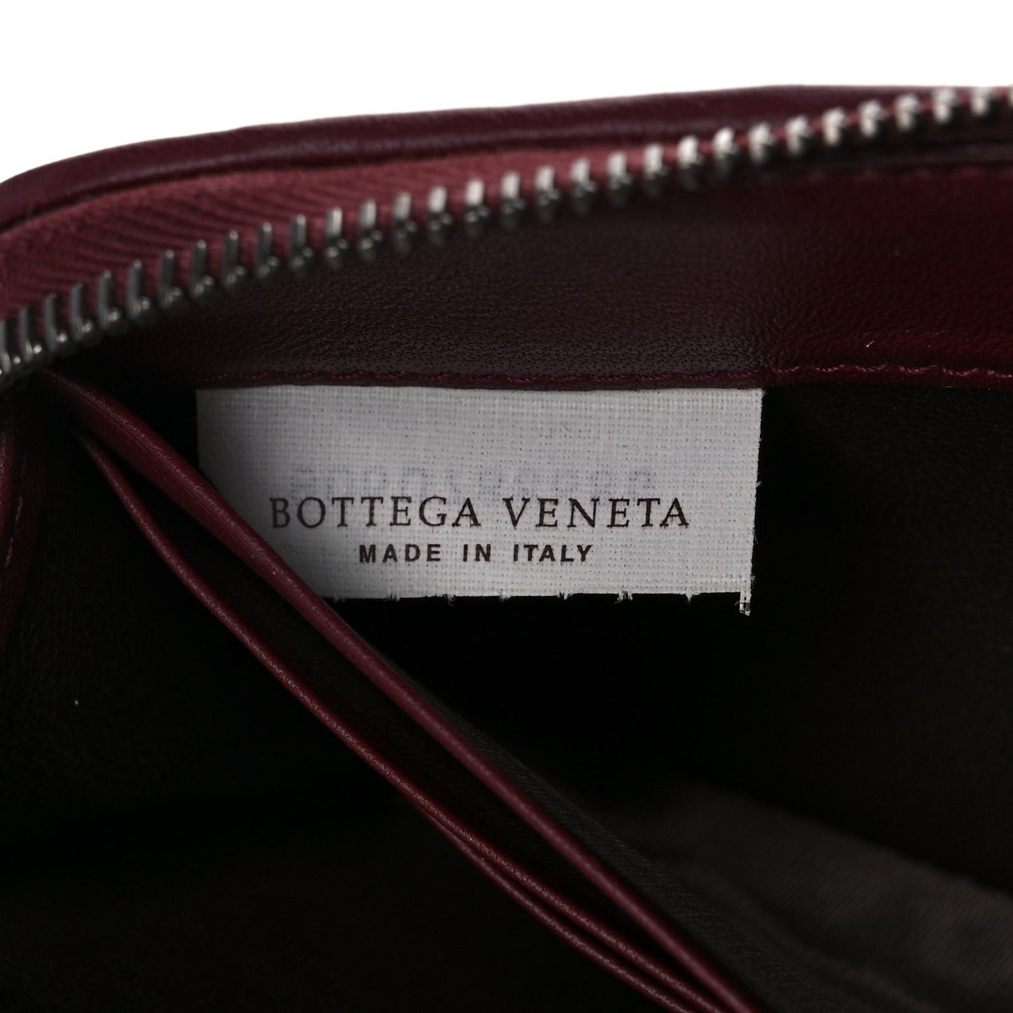 Nappa Intrecciato Zip Around Wallet Opera Pink