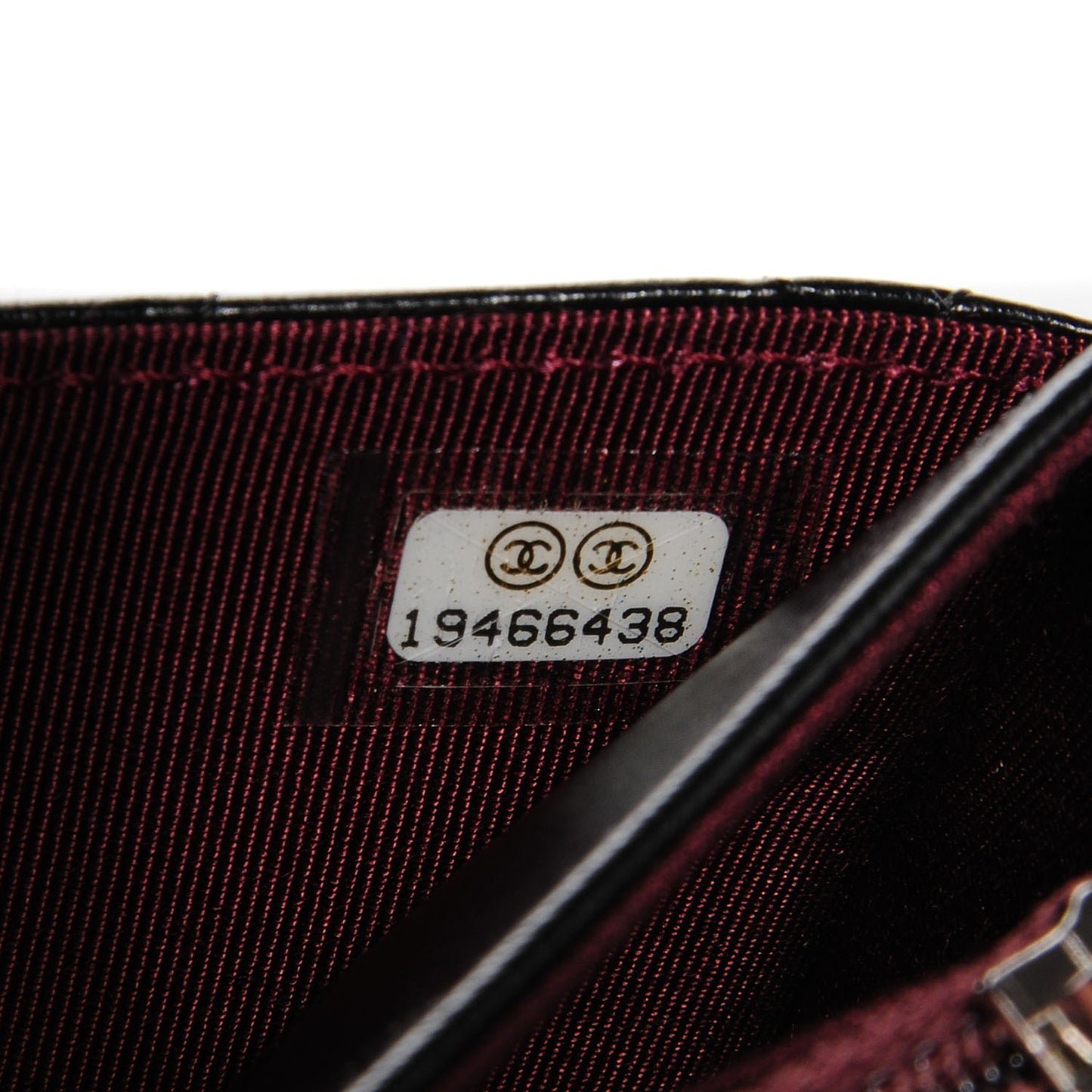 Lambskin Quilted Small Flap Wallet Black