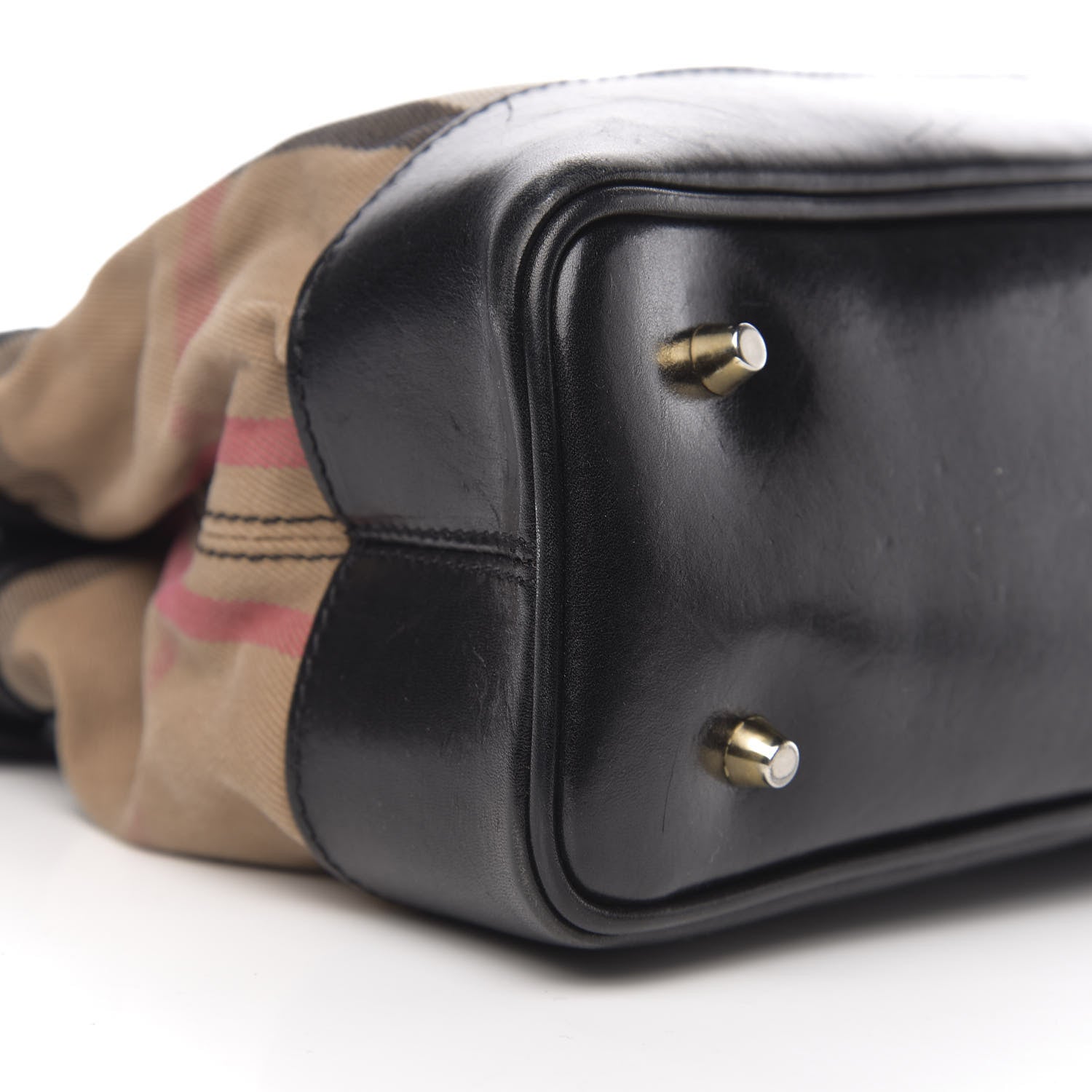 Burberry Canvas House Check Tote Black 11 of 13