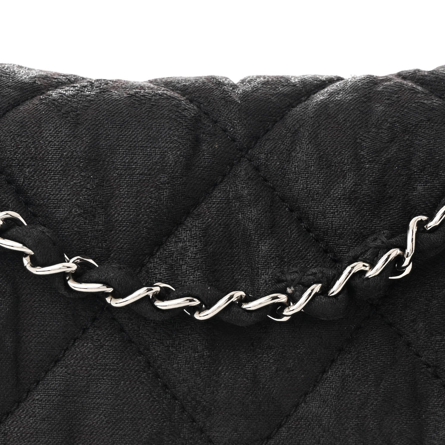 Chanel Coated Canvas Quilted Le Marais Flap Black 8 of 11