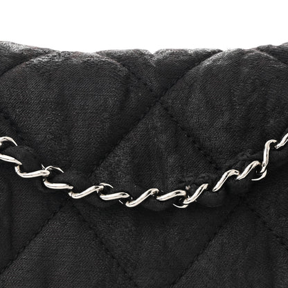 Chanel Coated Canvas Quilted Le Marais Flap Black 8 of 11