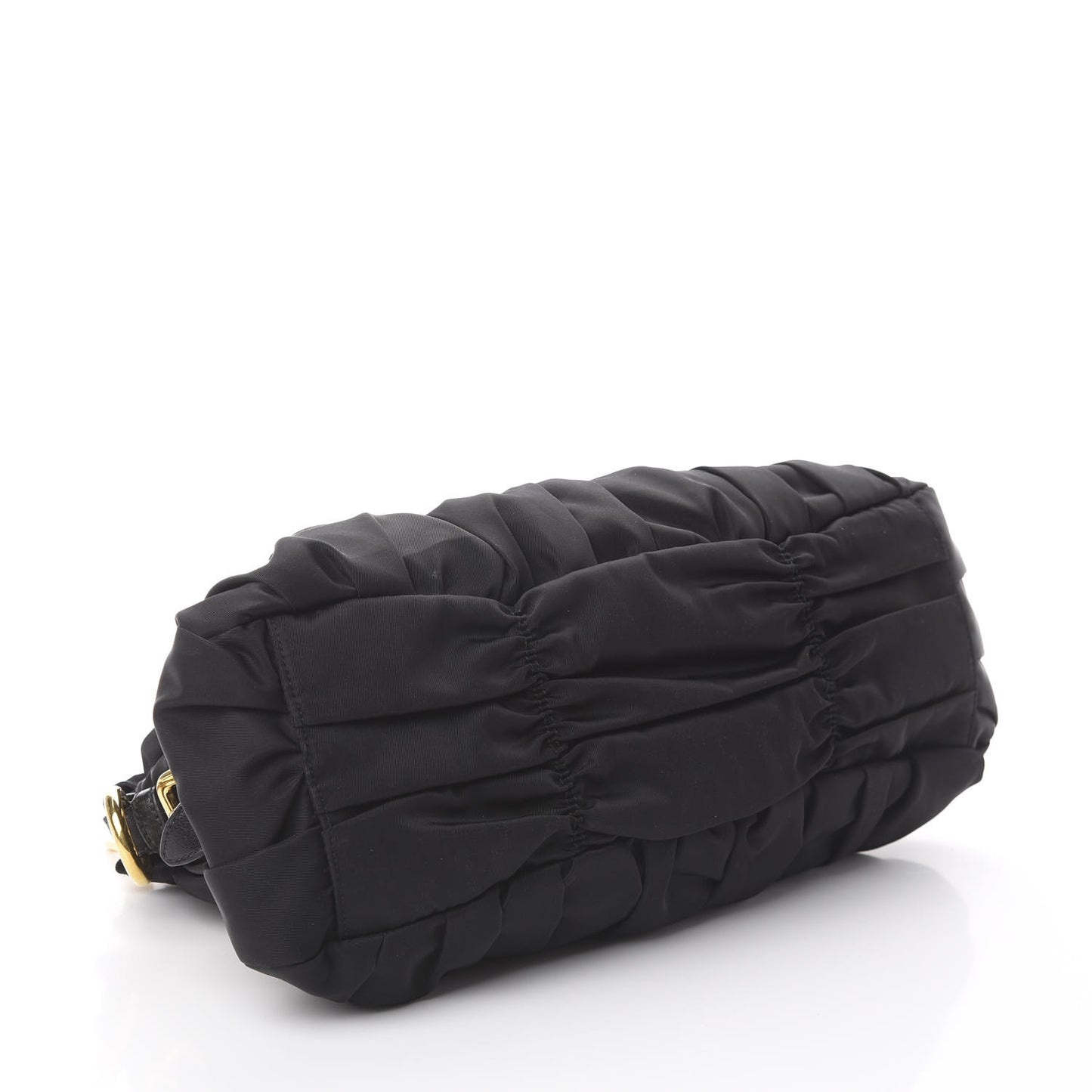 Tessuto Nylon Nappa Gaufre Bag Black