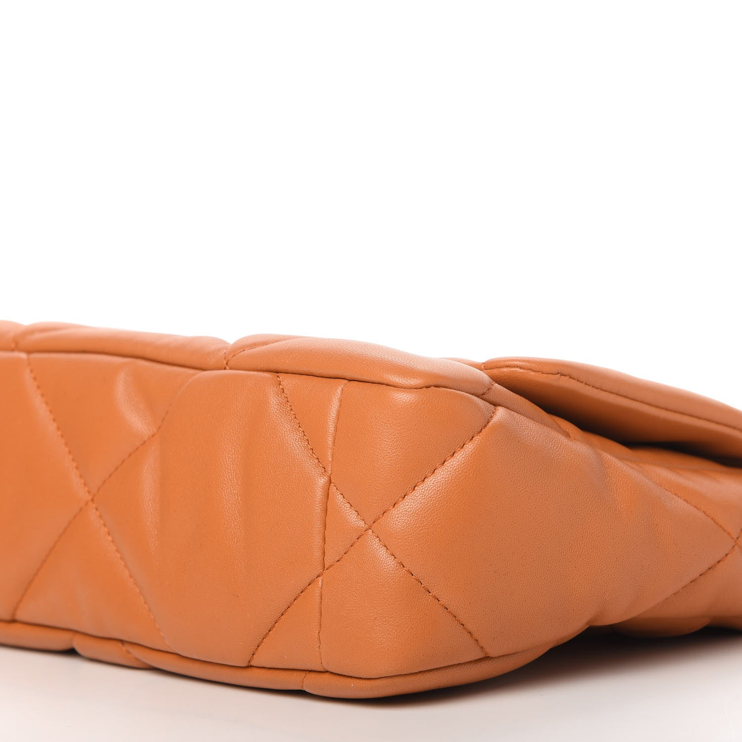 Chanel Lambskin Quilted Medium Chanel 19 Flap Light Brown 8 of 11