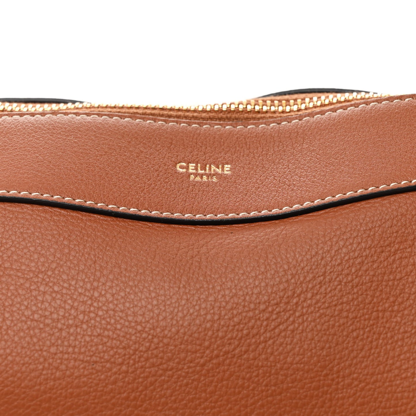 Supple Calfskin Medium Romy Shoulder Bag Tan