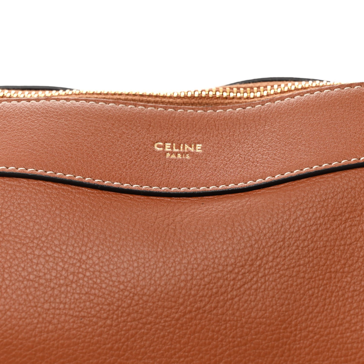 Celine Supple Calfskin Medium Romy Shoulder Bag Tan 8 of 11