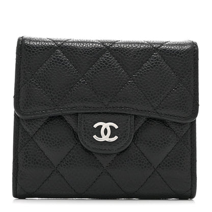 Chanel Caviar Quilted Compact Flap Wallet Black 1 of 11