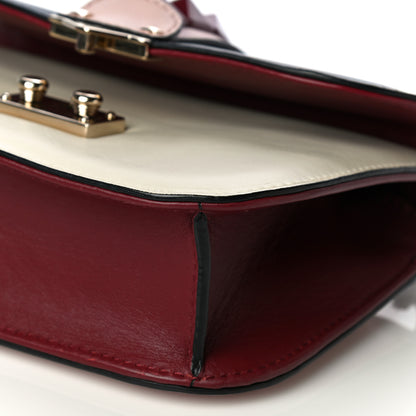 Valentino Garavani Vitello Small Glam Lock Rockstud Flap Light Ivory Water Rose Marine Rubin 10 of 13