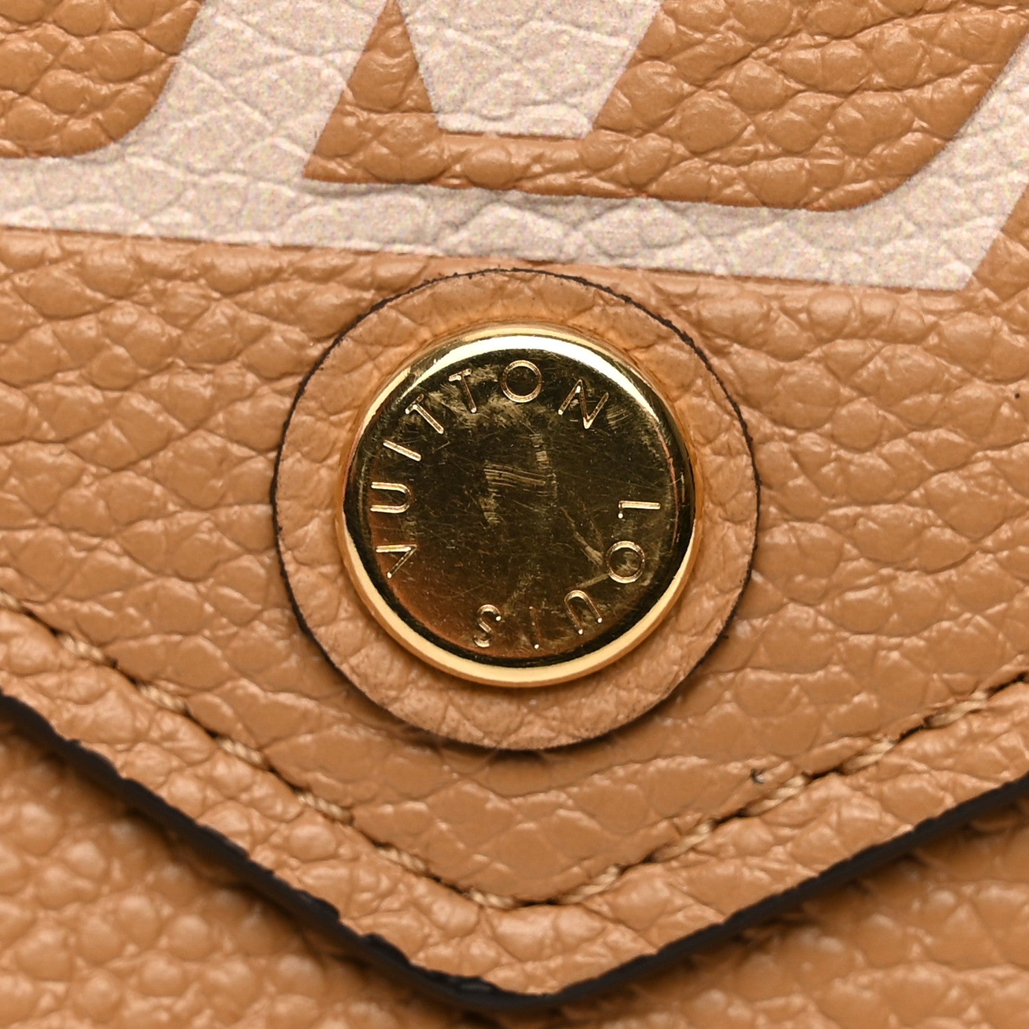 Louis Vuitton Empreinte Monogram Giant Victorine Wallet Arizona Creme 8 of 9