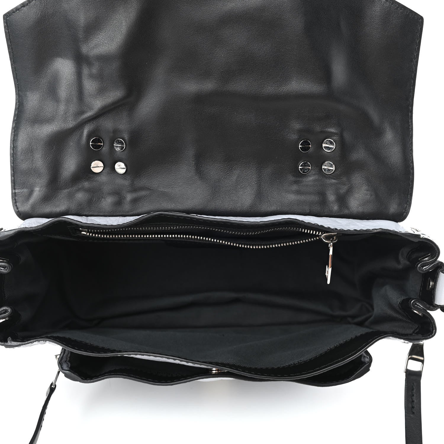 Proenza Schouler Paper Lambskin Tiny PS1 Plus Zip Satchel Dove Grey 4 of 4