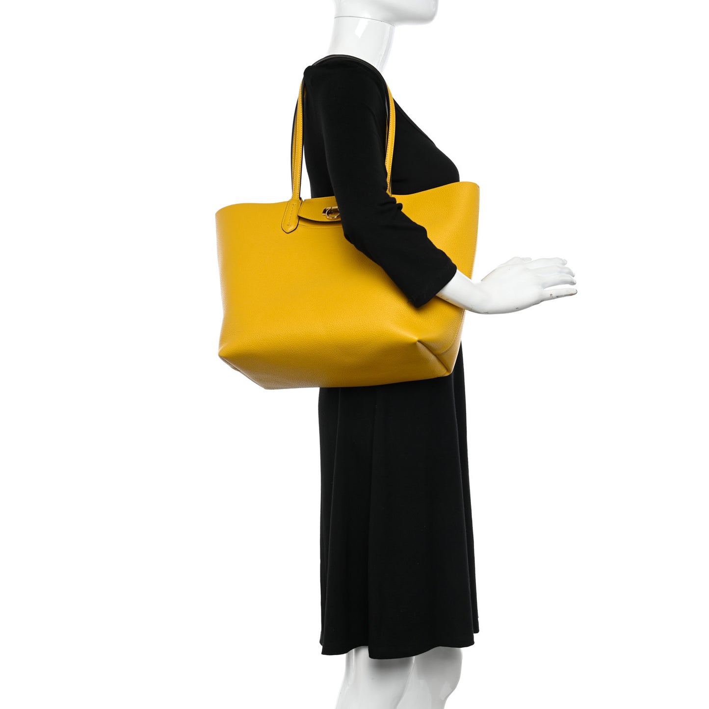Calfskin Travel Tote Yellow