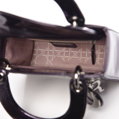 Christian Dior Patent Mini Lady Dior Purple 5 of 12