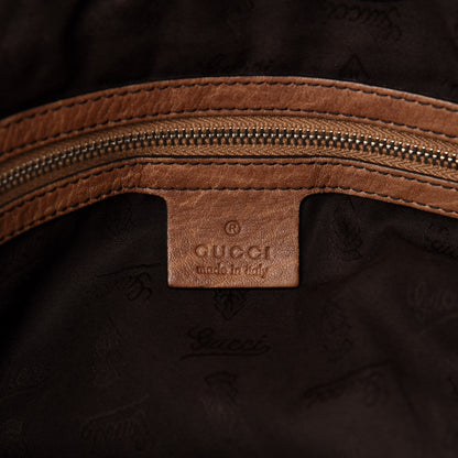 Gucci Monogram Bamboo Bar Medium Tote Brown 9 of 11