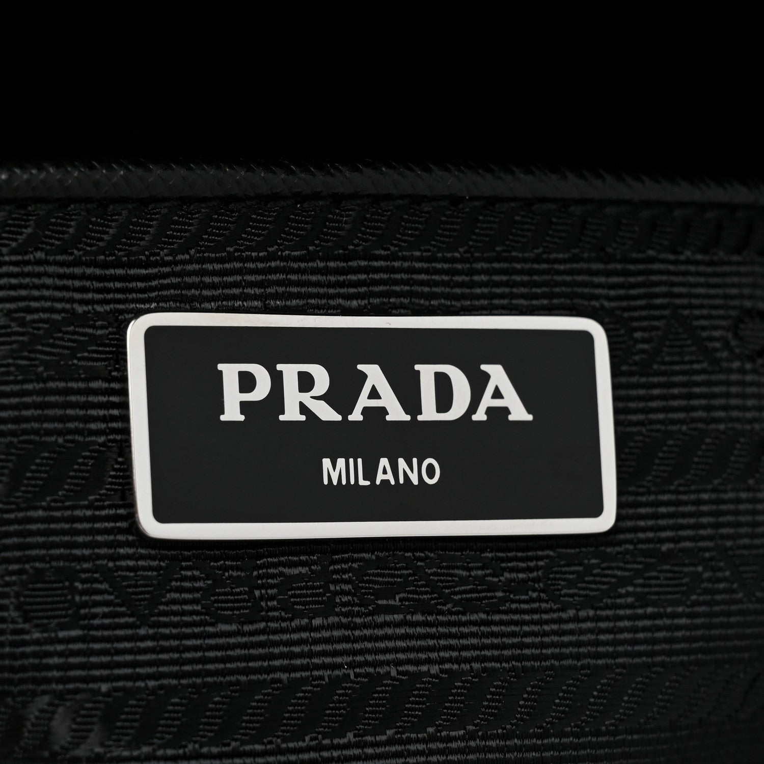 Prada Tessuto Nylon Saffiano Vela Messenger Bag Black 6 of 9