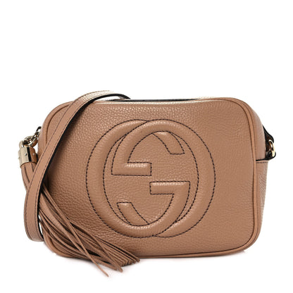 Gucci Pebbled Calfskin Small Soho Disco Bag Camelia 1 of 9