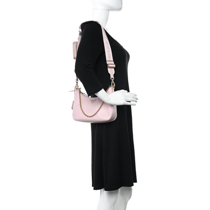 Prada Saffiano Lux Re-Edition 2005 Shoulder Bag Alabastro 2 of 10