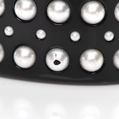 Chanel Resin Pearl CC Cuff Black 7 of 7