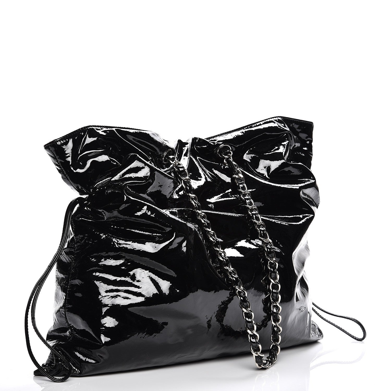 Chanel Patent Bonbons Shopper Tote Black 3 of 7