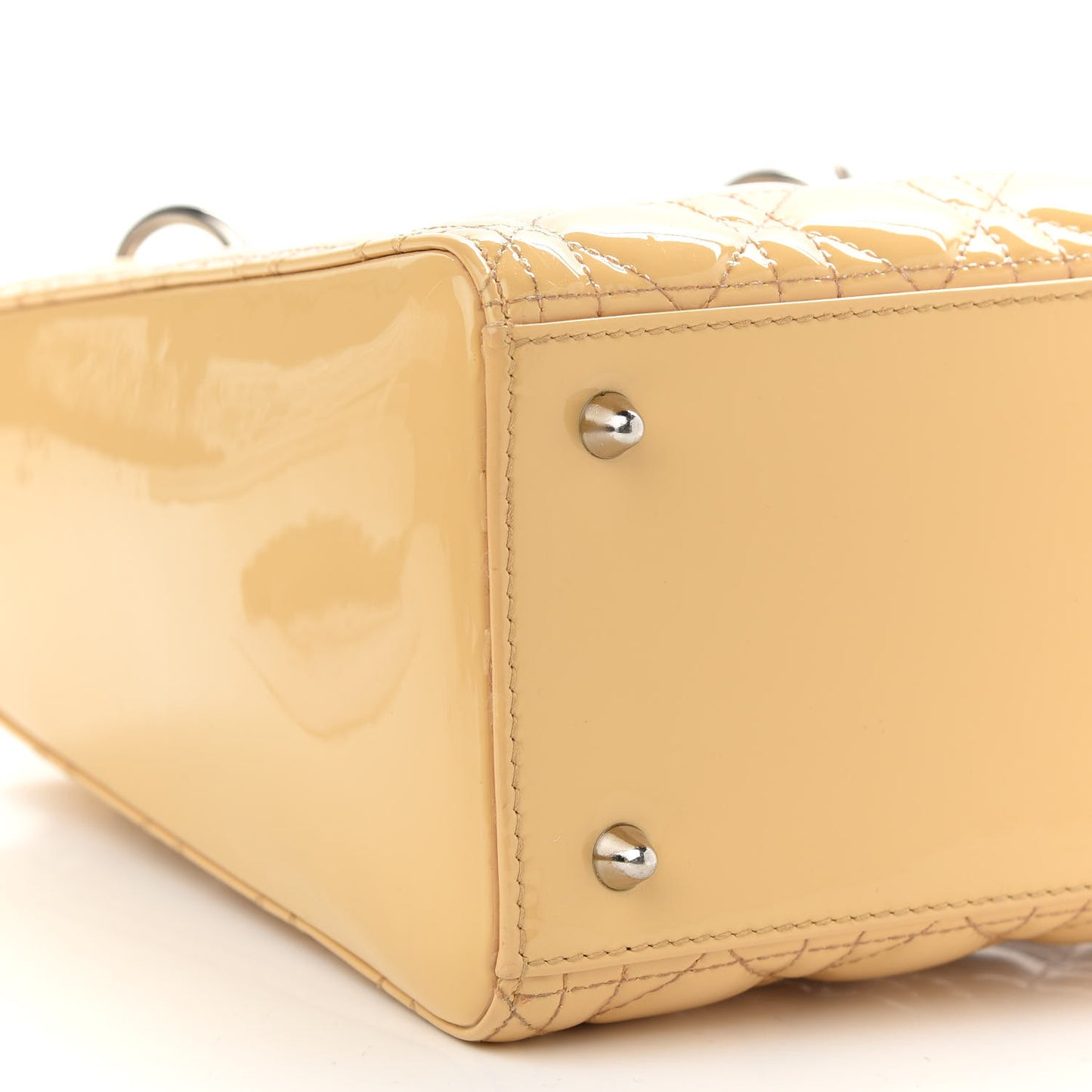 Patent Cannage Medium Lady Dior Light Pink