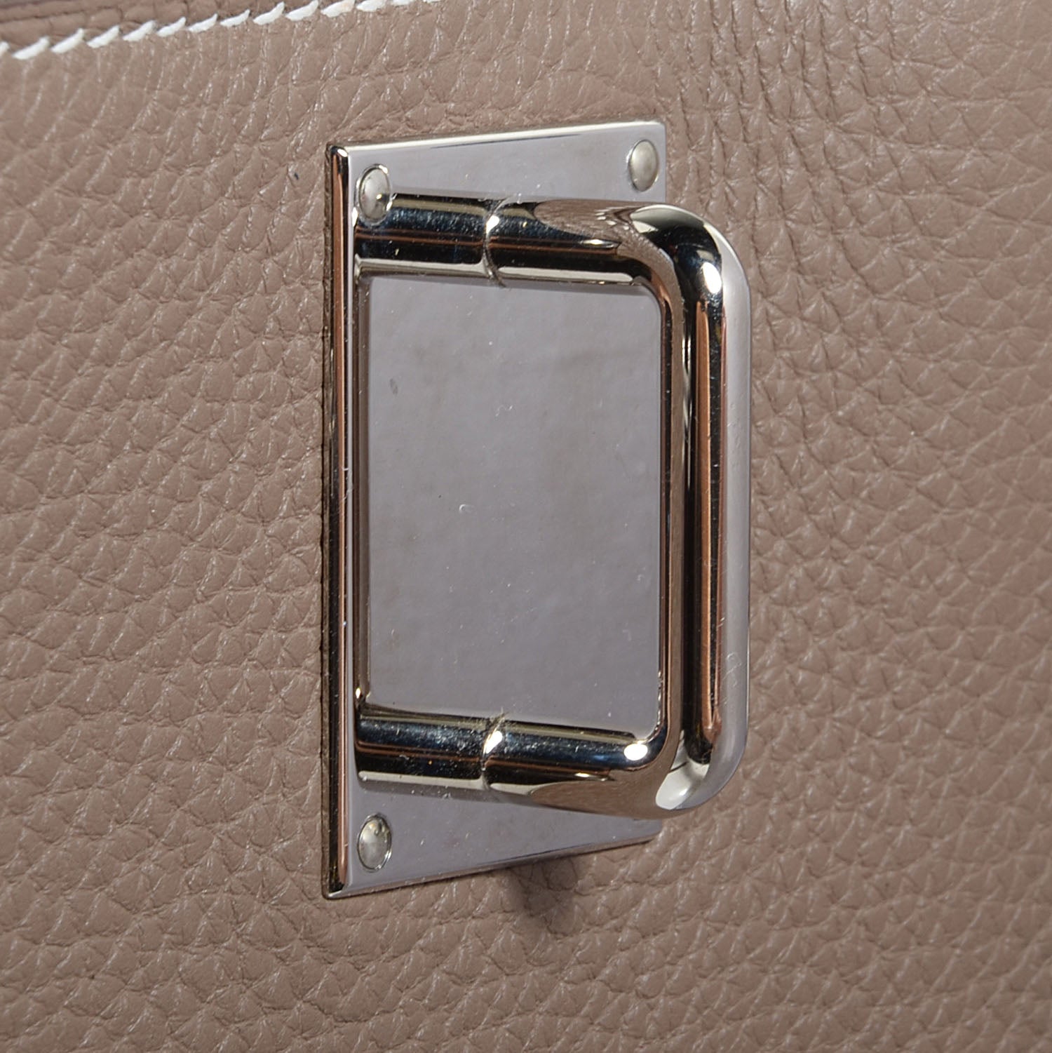 Hermes Taurillon Clemence Jypsiere 34 Etoupe 17 of 20