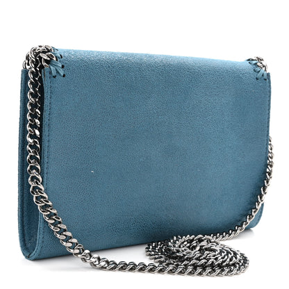 Stella McCartney Shaggy Deer Falabella Mini Crossbody Bag Blue 3 of 9