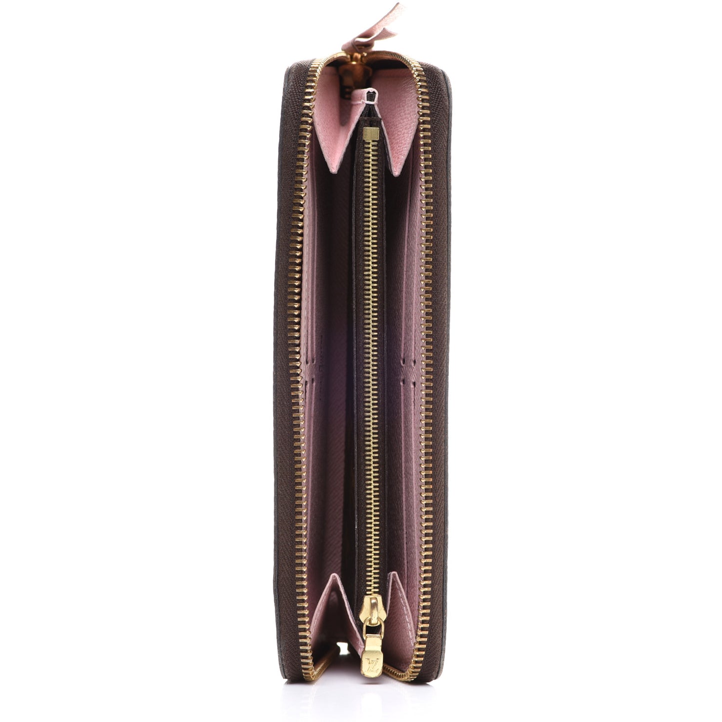 Monogram Clemence Wallet Rose Ballerine