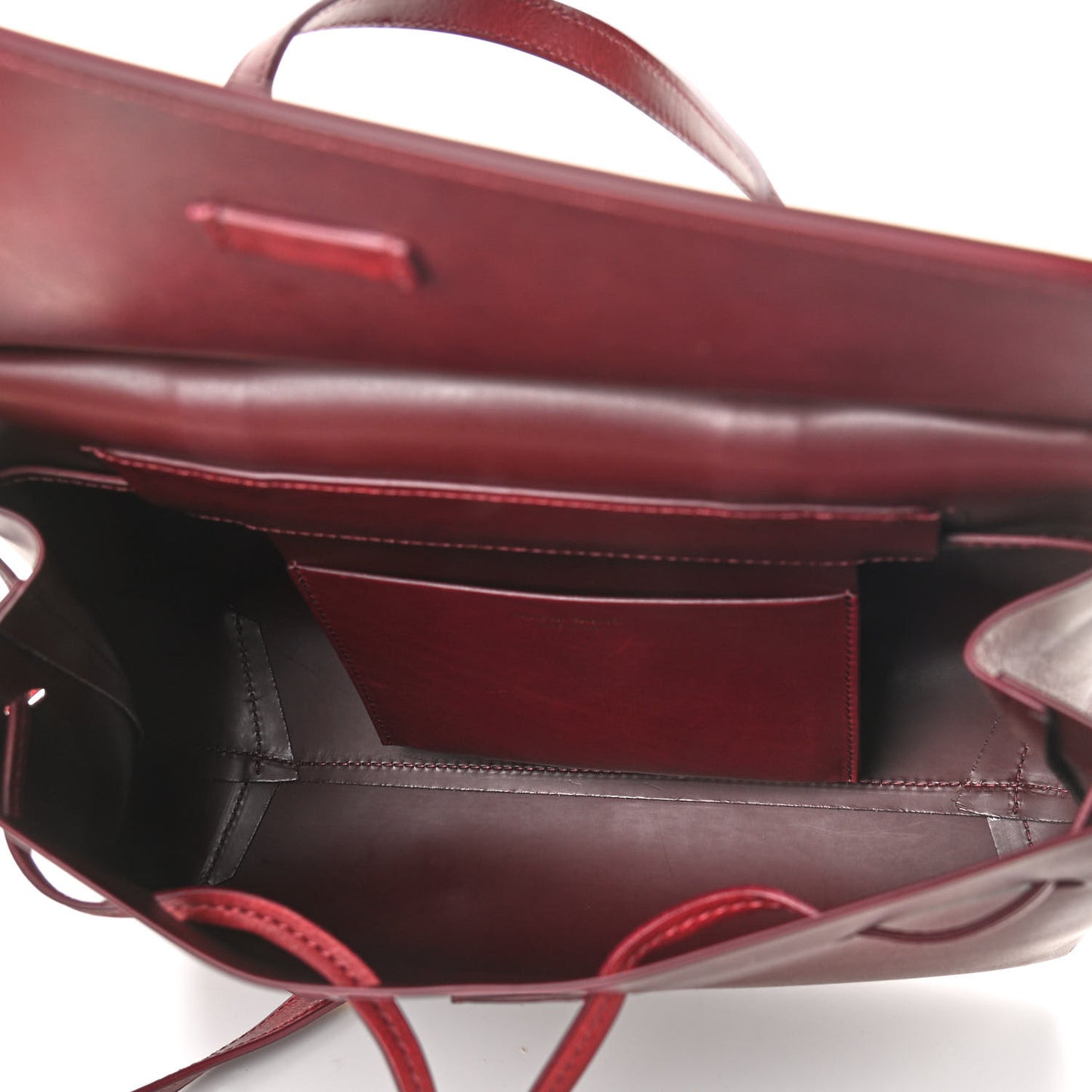Calfskin Mini Lady Bag Bordo