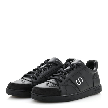 Christian Dior Calfskin Suede Logo Sneakers 37 Black 4 of 9