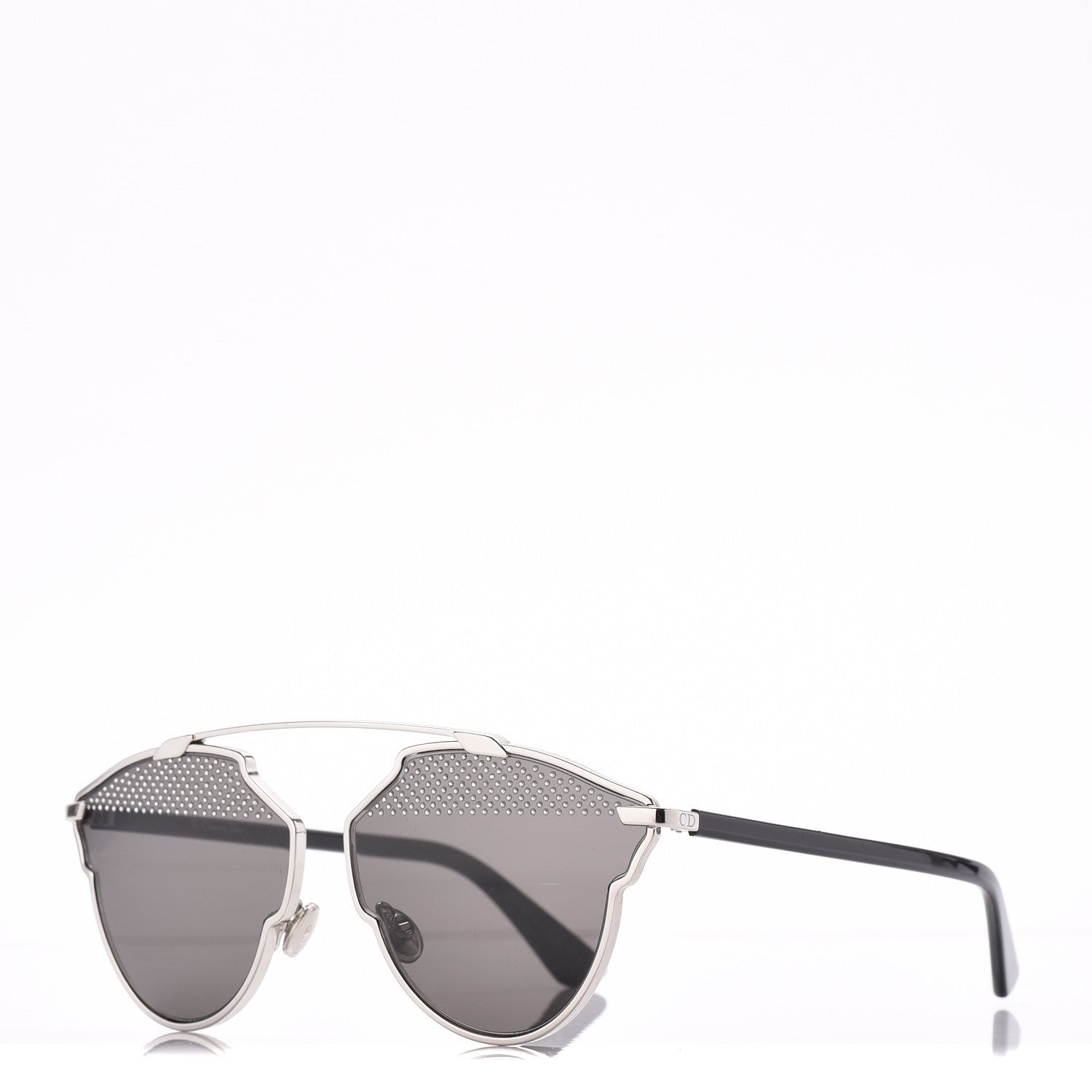 Christian Dior Studded So Real Sunglasses Silver 1 of 7