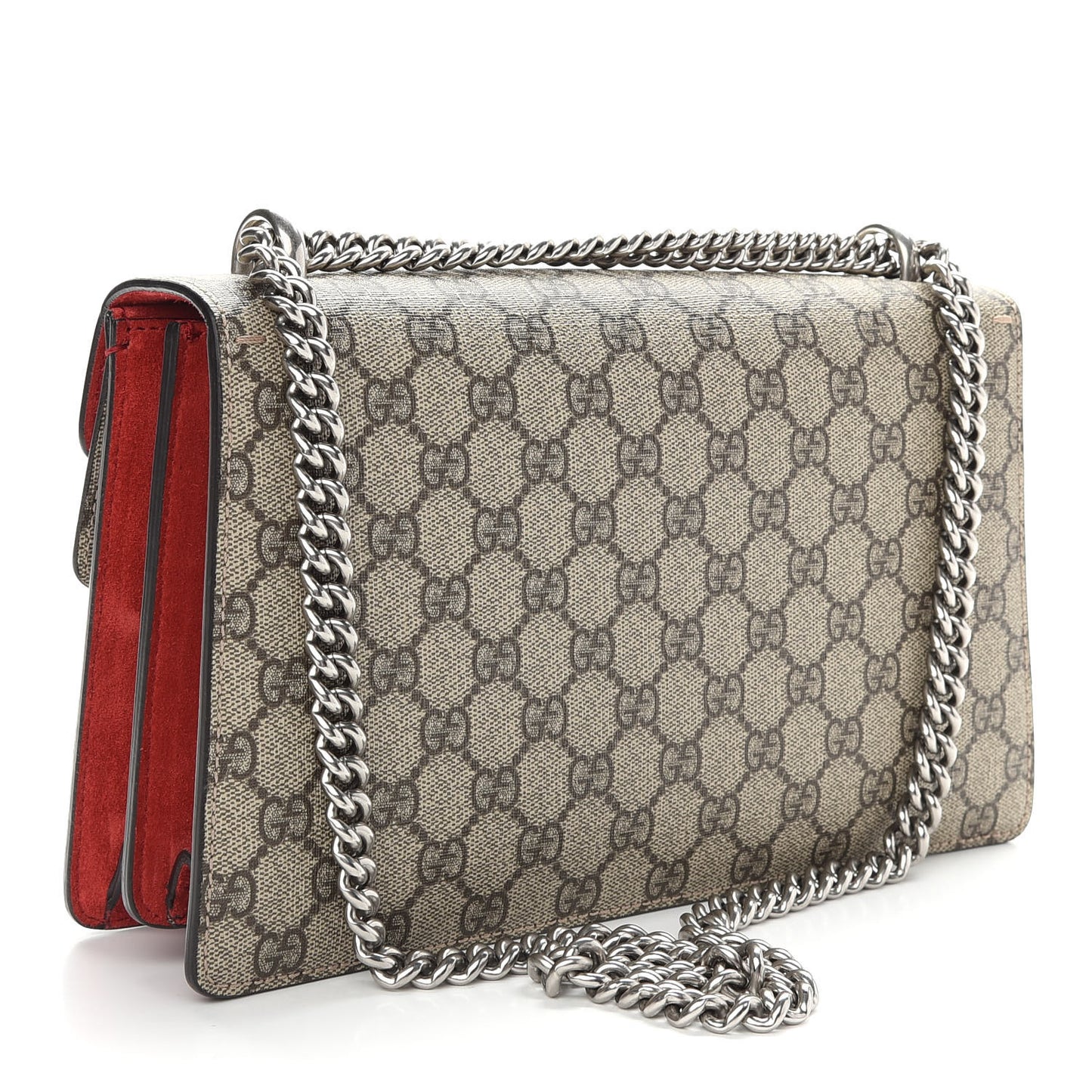 GG Supreme Monogram Small Dionysus Shoulder Bag Red