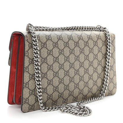 Gucci GG Supreme Monogram Small Dionysus Shoulder Bag Red 3 of 10