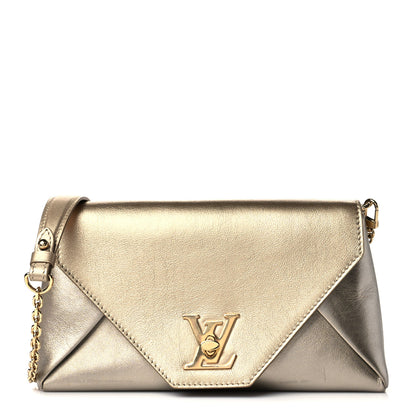 Louis Vuitton Metallic Calfskin Love Note Gold Silver 1 of 10