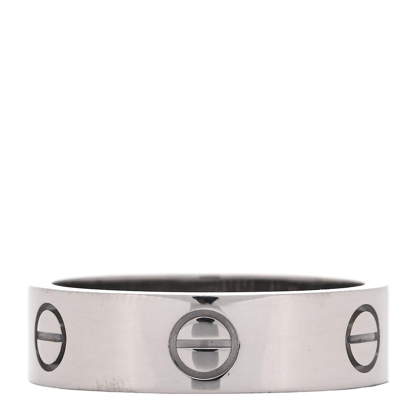 18K White Gold 6mm LOVE Ring 60 9