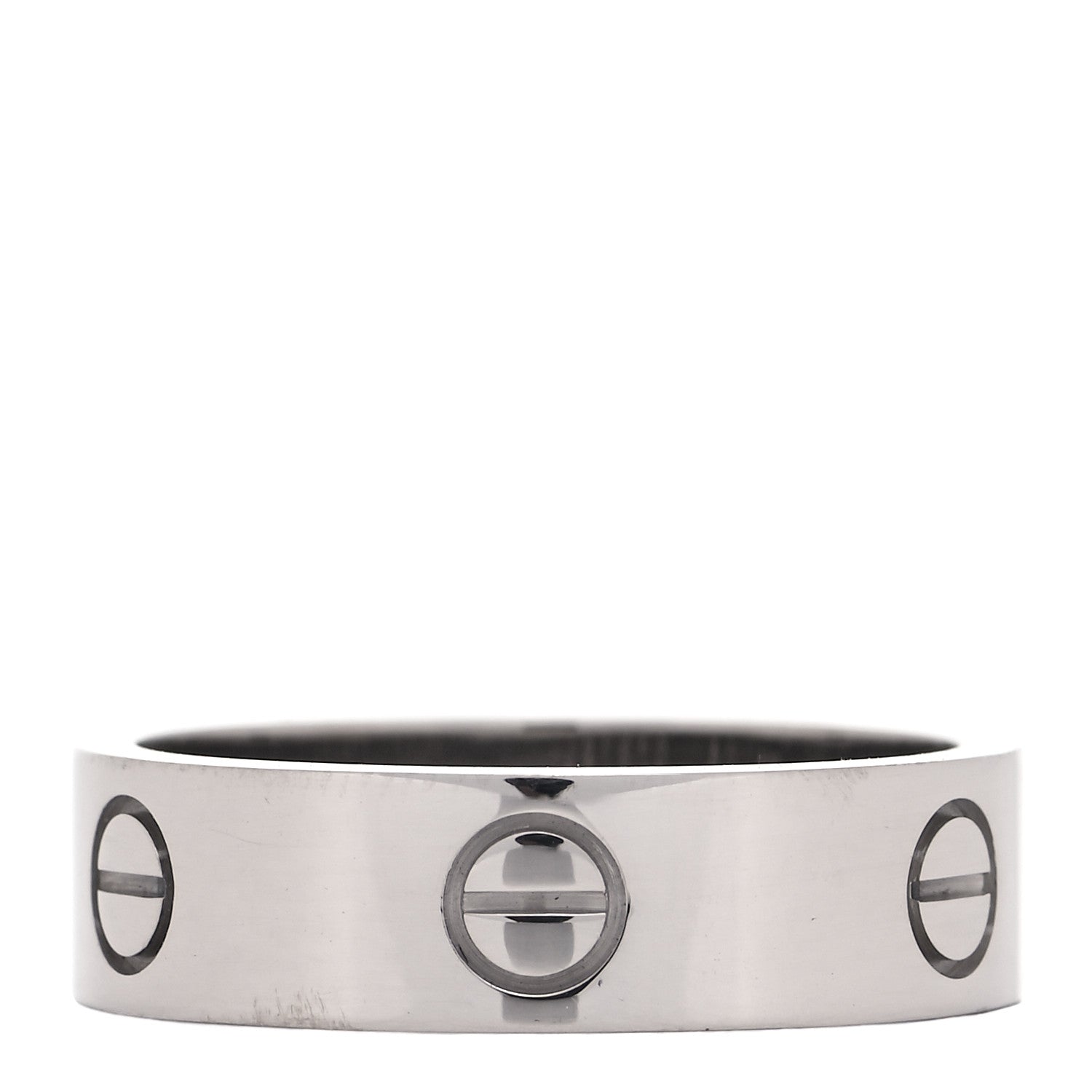 Cartier 18K White Gold 6mm LOVE Ring 60 9 5 of 8