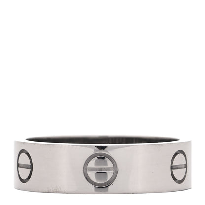 Cartier 18K White Gold 6mm LOVE Ring 60 9 5 of 8