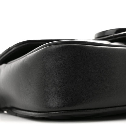 Gucci Calfskin Matelasse Monochrome GG Marmont Chain Belt Bag Black 8 of 9