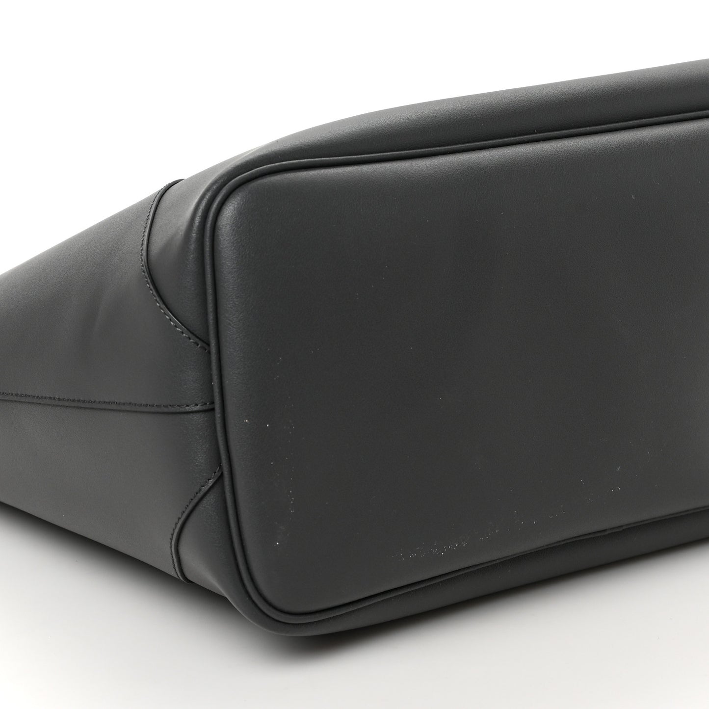 Smooth Calfskin Wing Shopper Tote Grey White