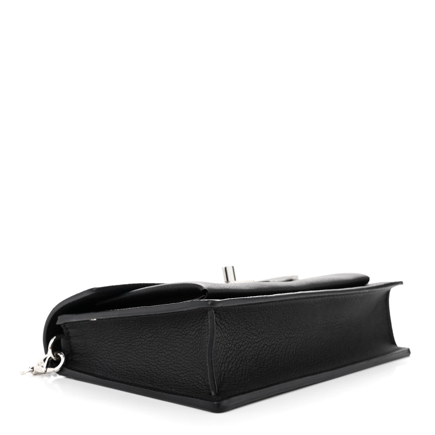 Louis Vuitton Soft Calfskin My Lockme Chain Pochette Black 4 of 11