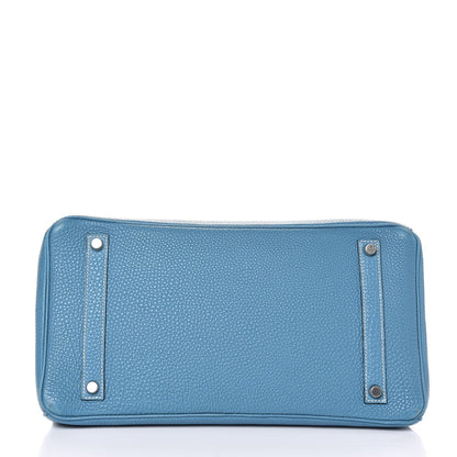 Hermes Togo Birkin 35 Blue Jean 5 of 39
