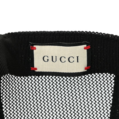 Gucci Grained Calfskin Logo Baseball Hat L Black 5 of 6