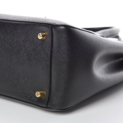 Prada Saffiano Medium Galleria Double Zip Tote Black 6 of 12