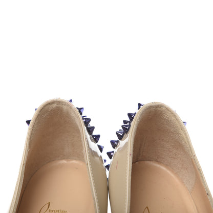 Christian Louboutin Patent Studded Zappa 100 Pumps 36 Beige 9 of 15