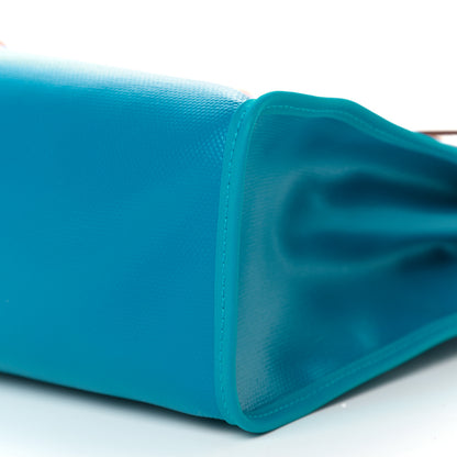 Hermes Vache Hunter Toile Herbag Zip 31 PM Bleu Natural 9 of 11