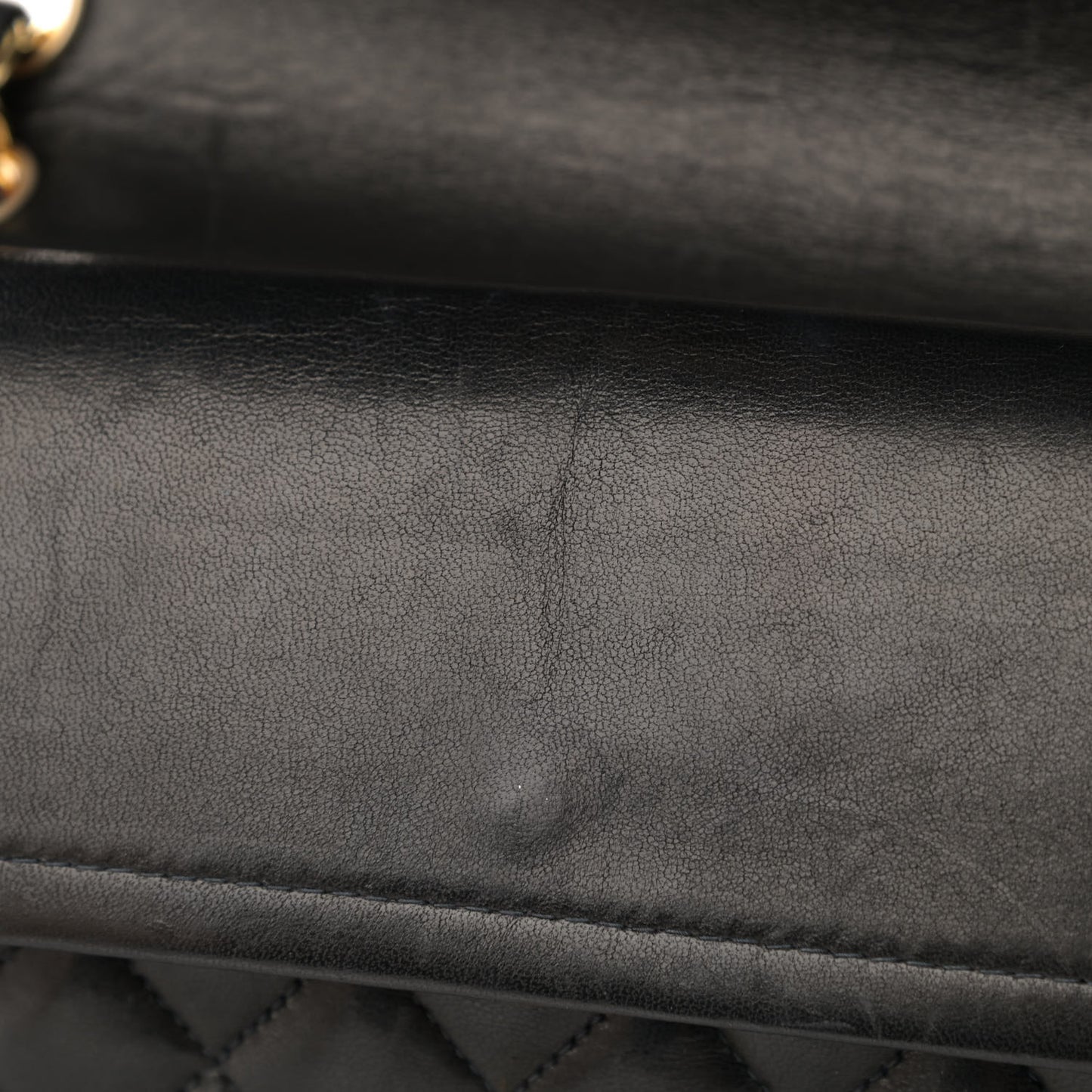 Lambskin Quilted Medium Double Flap Navy